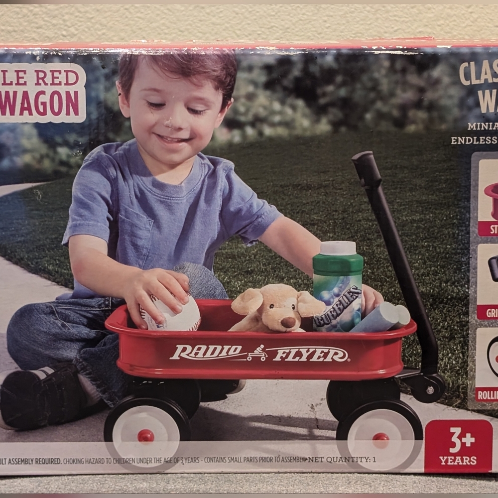 Radio Flyer W5 Mini Little Red Toy Wagon- Red Sealed